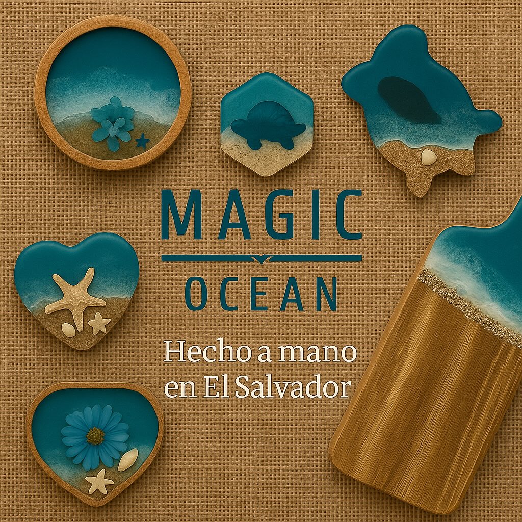 Epoxy resin artwork capturing deep ocean shades with glitter sparkles